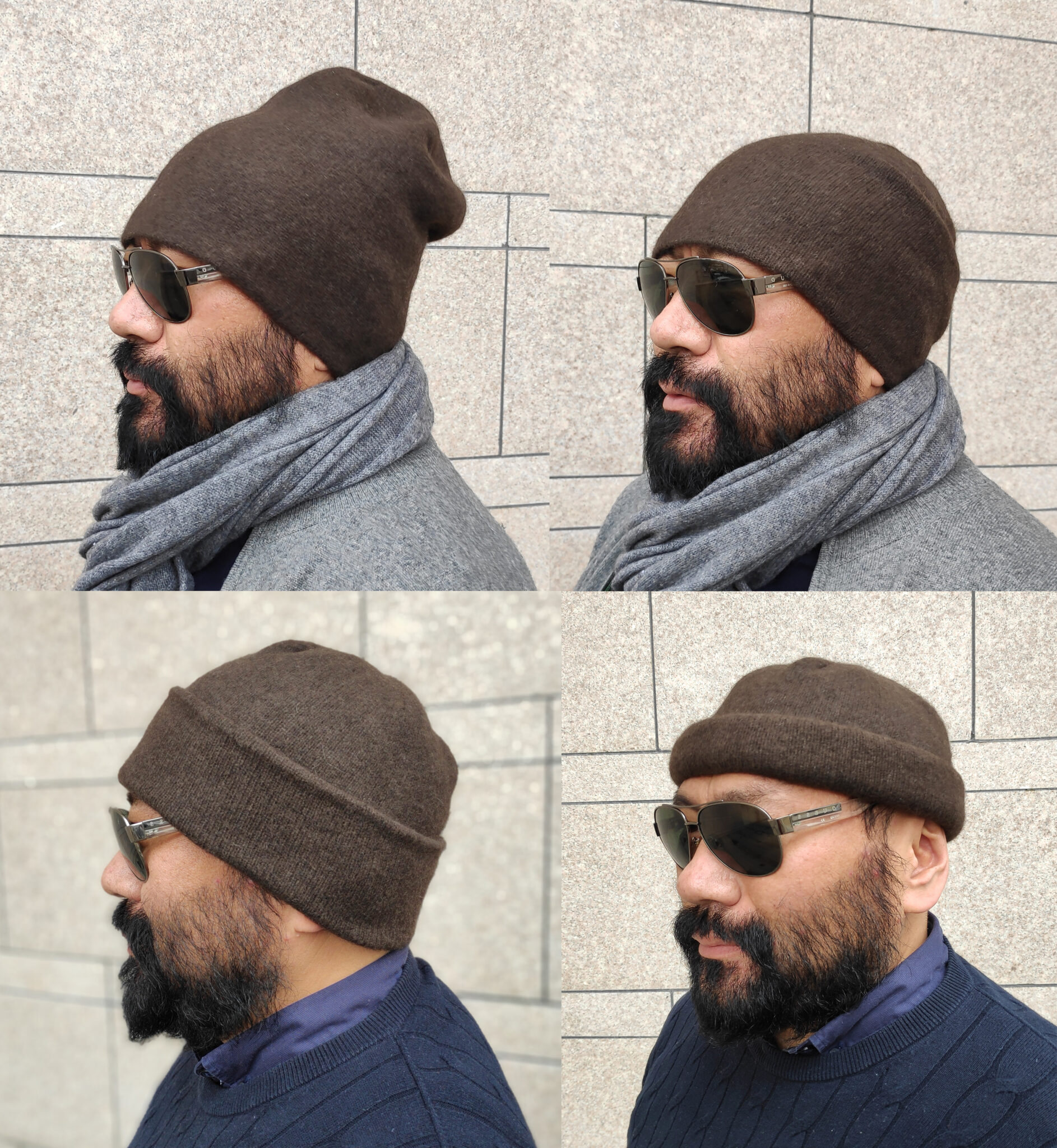 Yak wool beanie hat, organic 100 yak wool for cold weather Mongolian