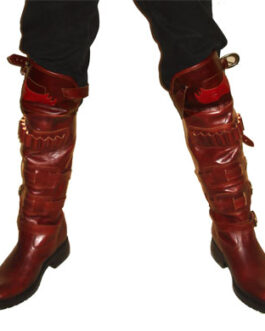 High boots with straps